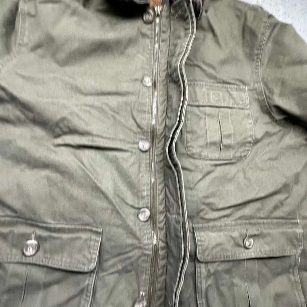 Vintage St Johns Bay Flannel Plaid Lined Barn Chore Field Coat Mens XXL Green